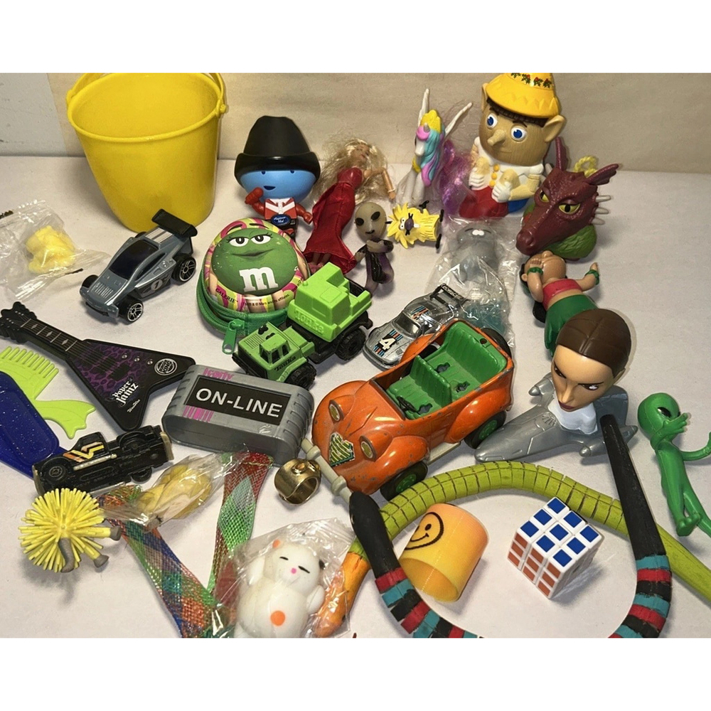 Junk Drawer Lot - Small Toys Vtg & Modern Matchbox, American Idol, Mcd’s, More